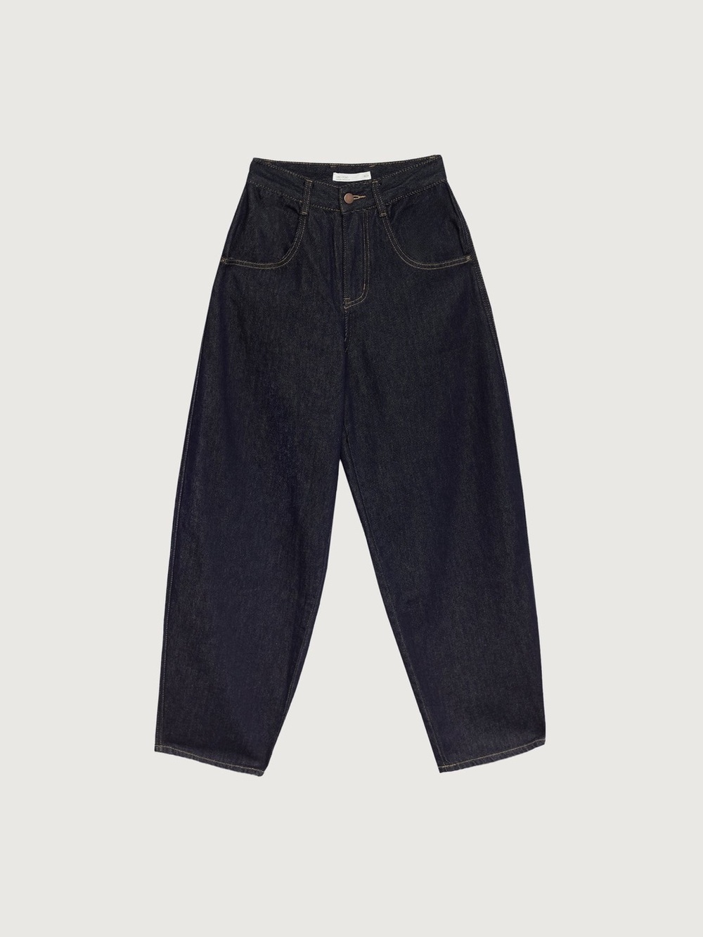 OAK + FORT Women's  Barrel-Leg Denim Jeans